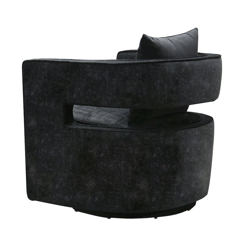Kennedy Black Swivel Chair. Picture 4