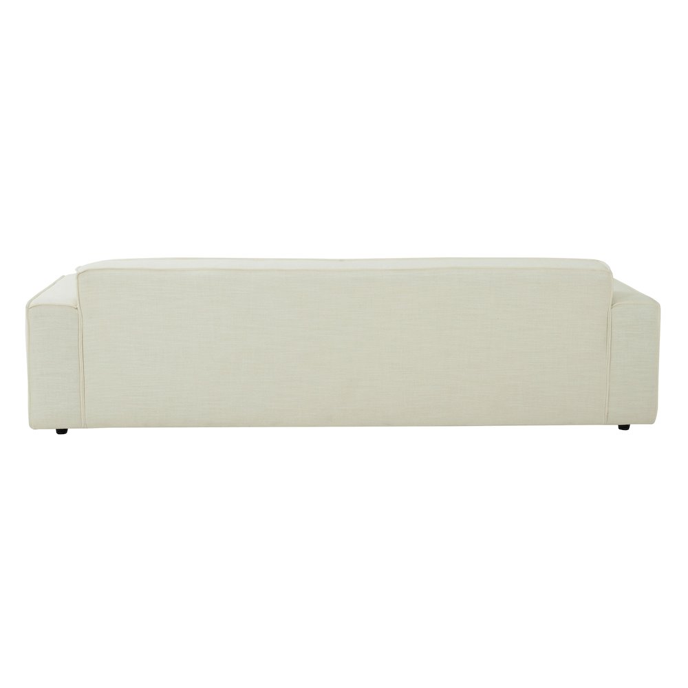 Olafur Cream Linen Sofa. Picture 4