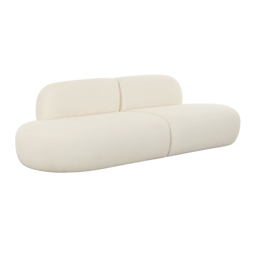 Broohah Cream Boucle Sofa. Picture 1
