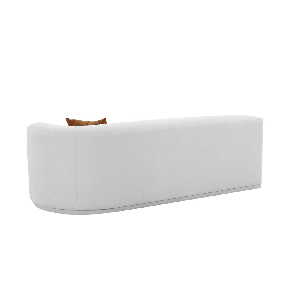 Fickle Grey Velvet Modular RAF Loveseat. Picture 4