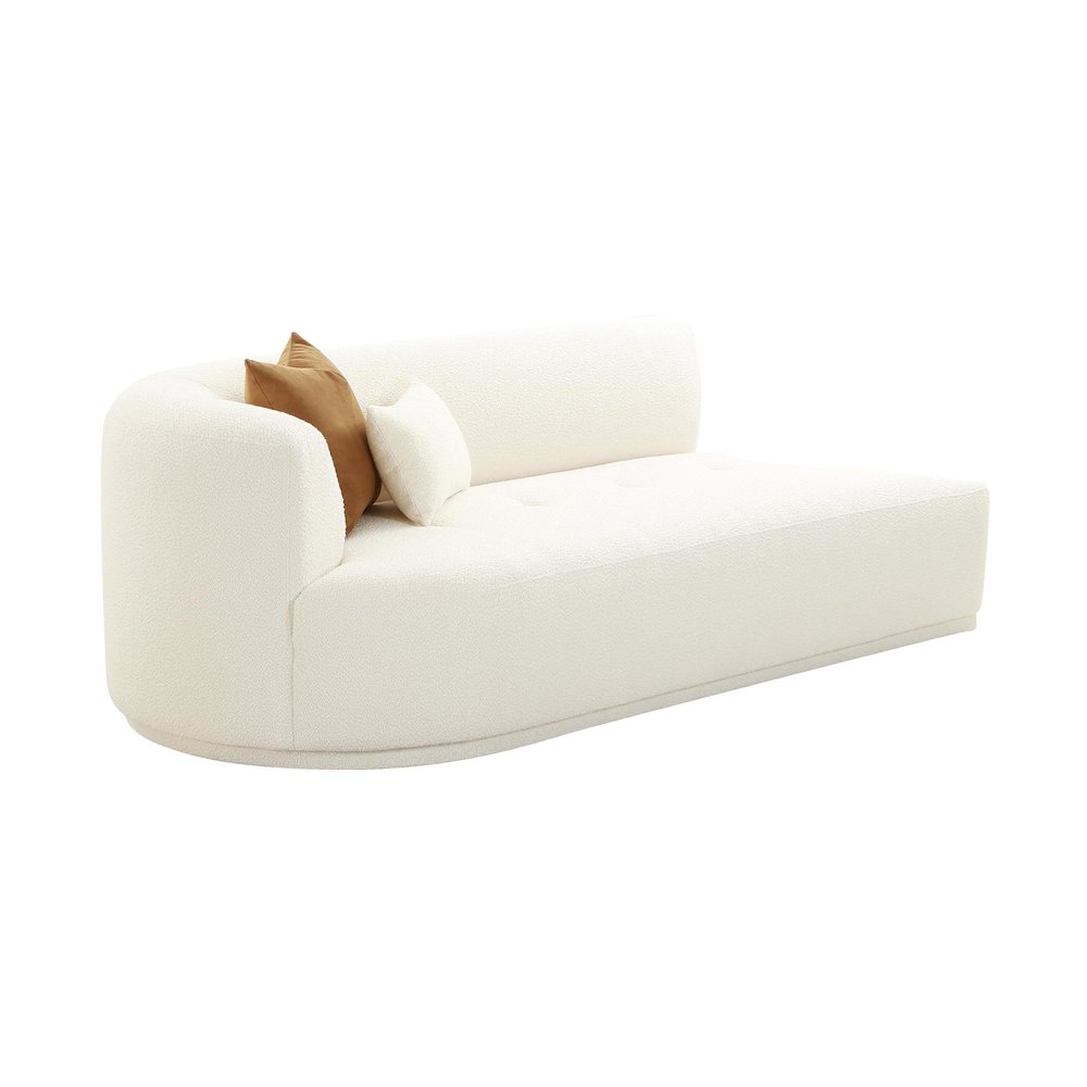 Fickle Cream Boucle Modular LAF Loveseat. Picture 1