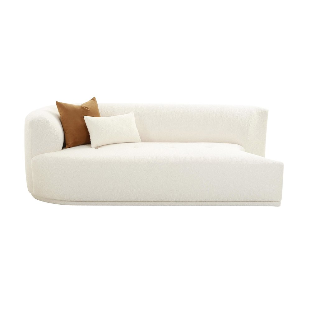 Fickle Cream Boucle Modular LAF Loveseat. Picture 3