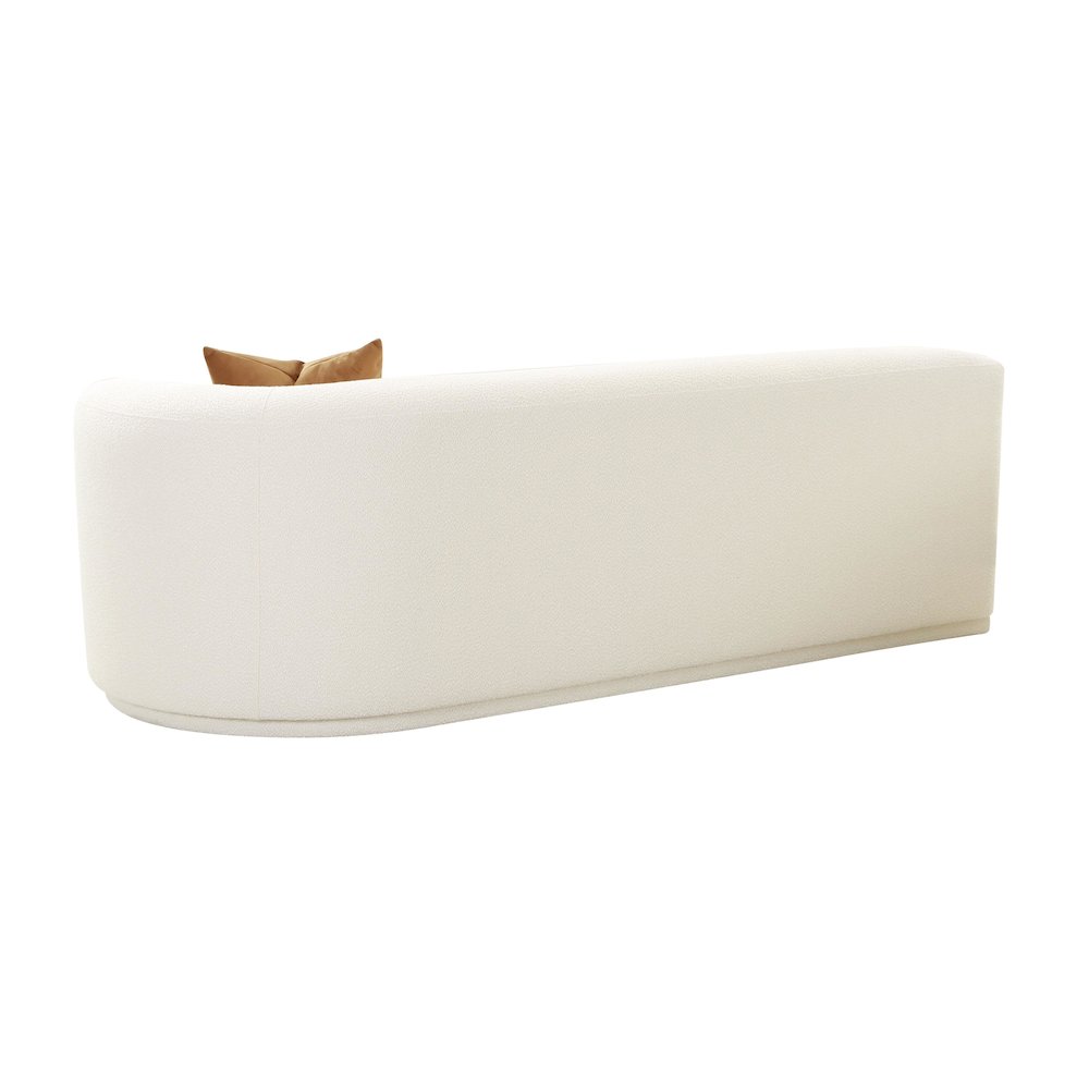 Fickle Cream Boucle Modular RAF Loveseat. Picture 5