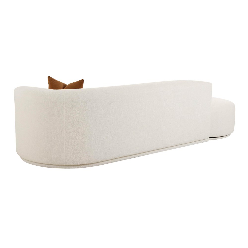 Fickle Cream Boucle 2-Piece Chaise Modular RAF Sofa. Picture 5