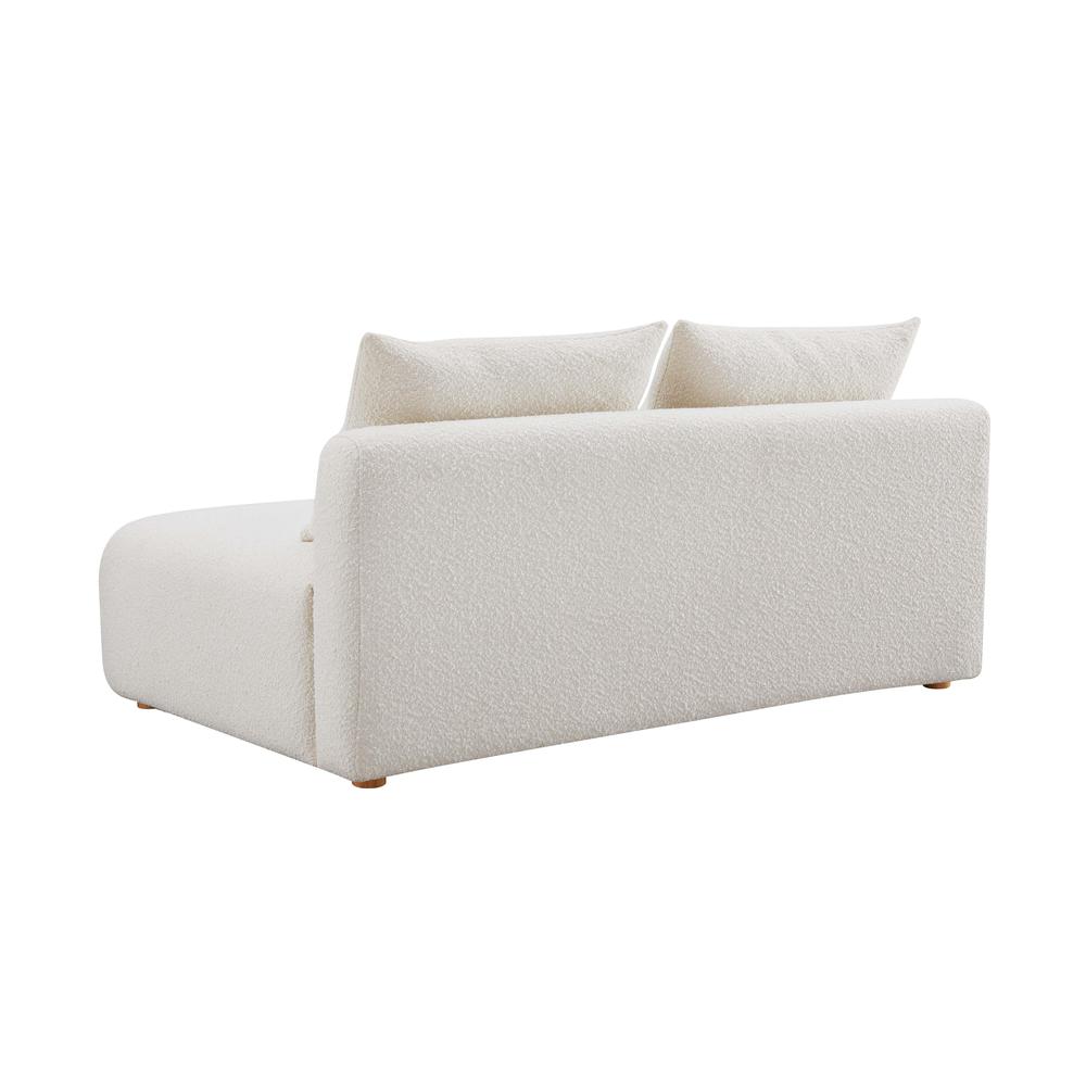 Hangover Cream Boucle Modular Loveseat. Picture 3