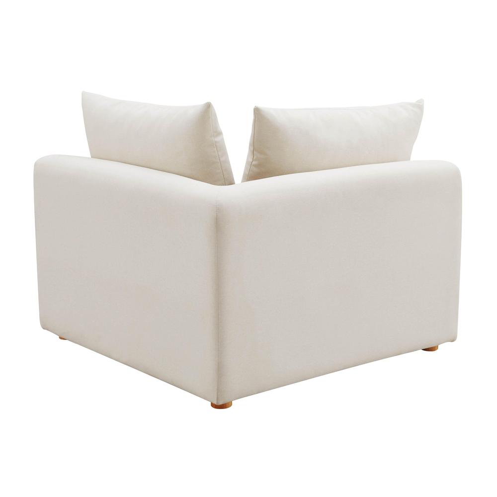 Hangover Cream Linen Modular Corner Chair. Picture 5