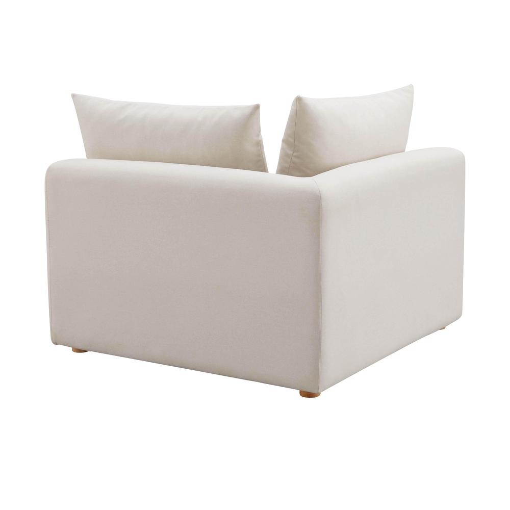 Hangover Cream Linen Modular Corner Chair. Picture 7