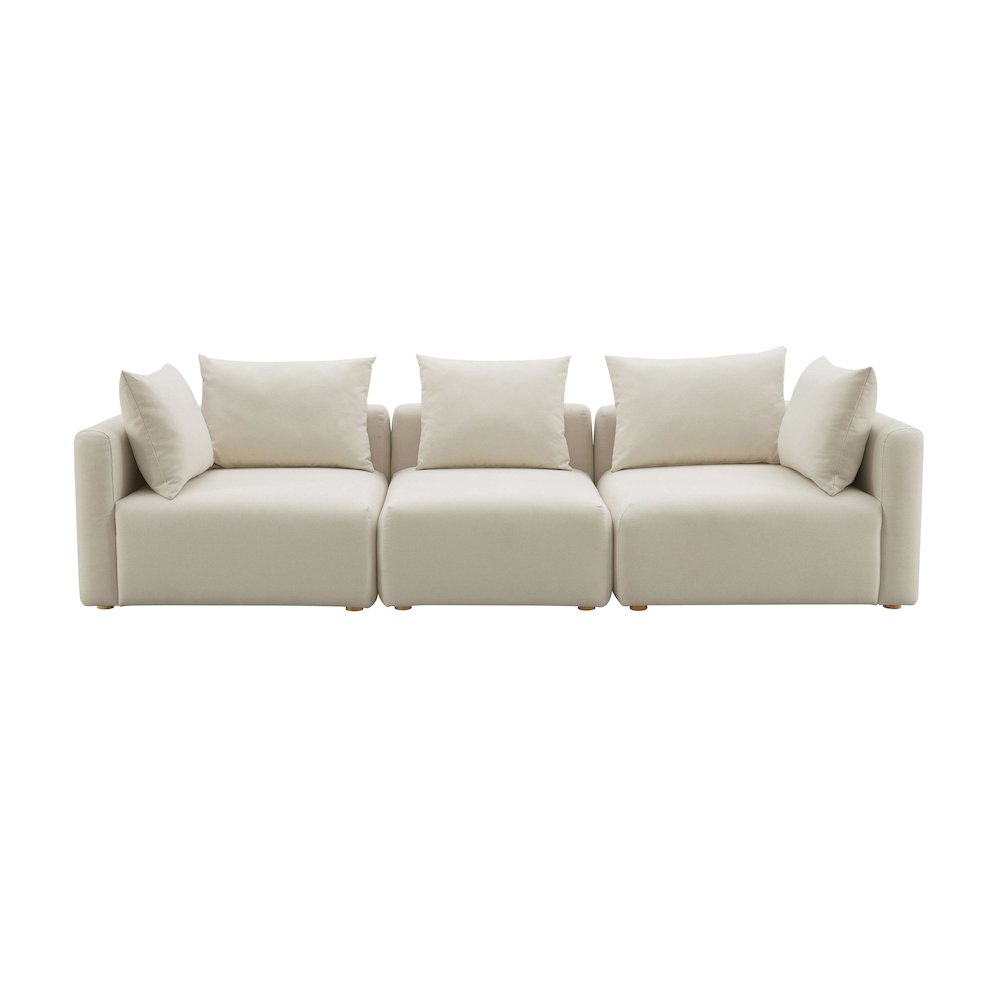 Hangover Cream Performance Linen Sofa. Picture 3
