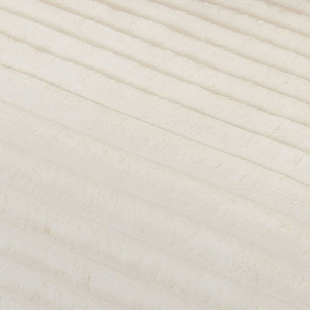 Tarra Fluffy Oversized Cream Corduroy Modular LAF Chaise. Picture 7