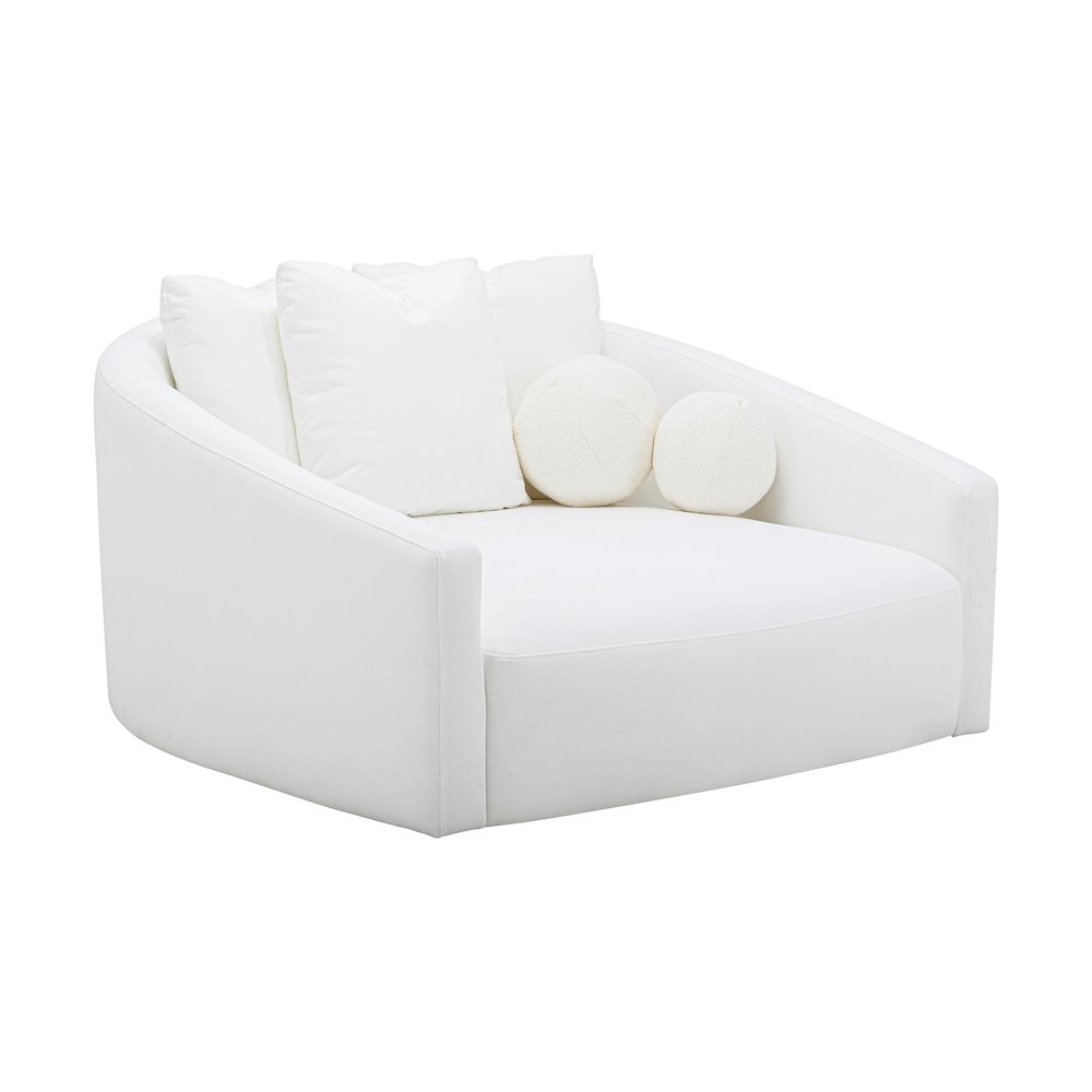 Hanim Cream Linen Daybed. Picture 1