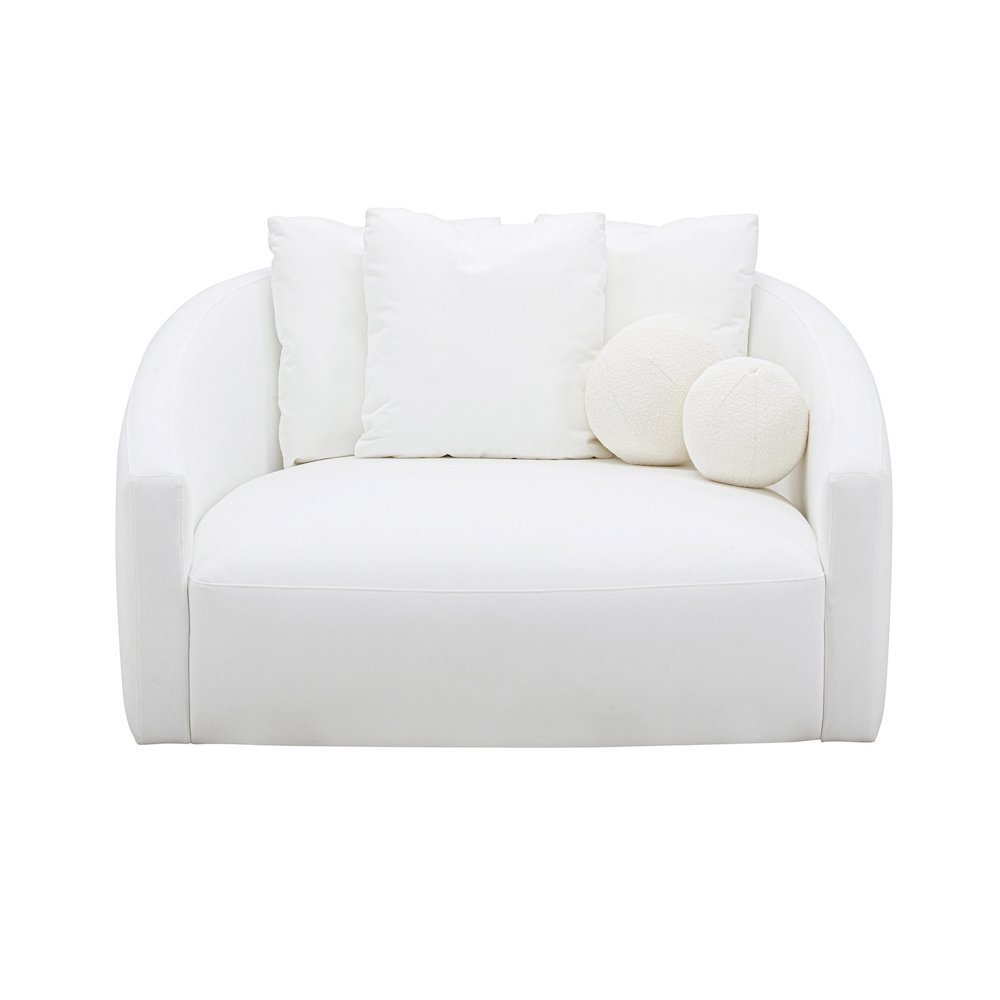 Hanim Cream Linen Daybed. Picture 3
