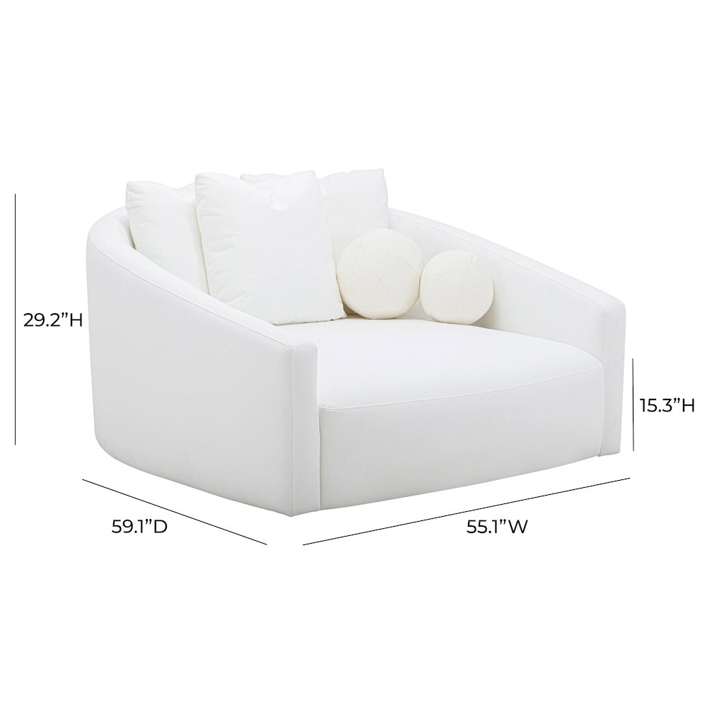 Hanim Cream Linen Daybed. Picture 8