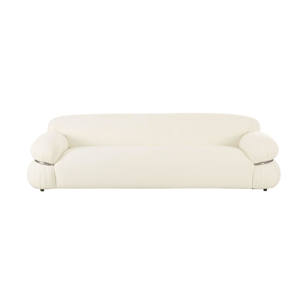 Leyla Cream Boucle Sofa. Picture 3