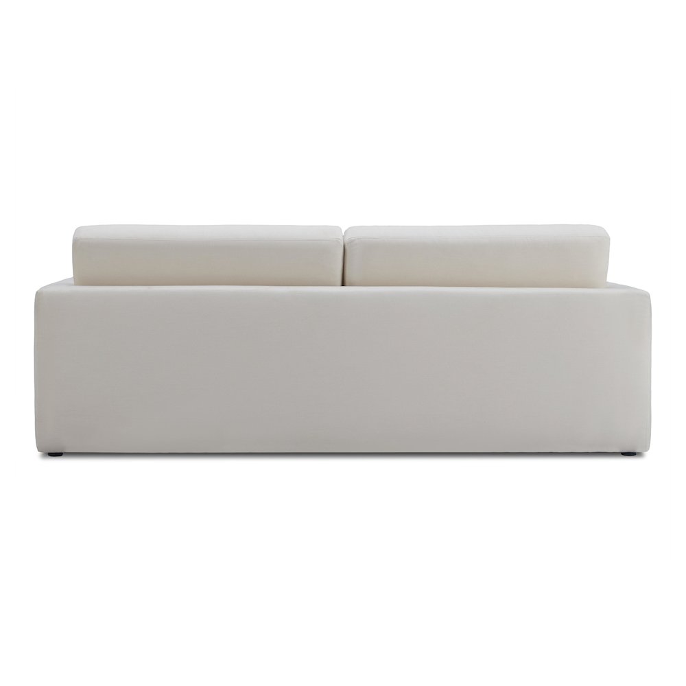 Ryan Cream Upcycled Linen Sofa Bed. Picture 5