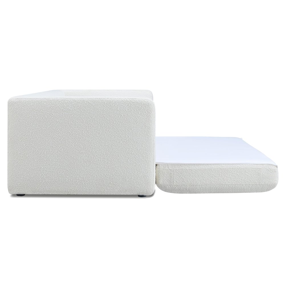 Ryan Cream Boucle Sofa Bed. Picture 6