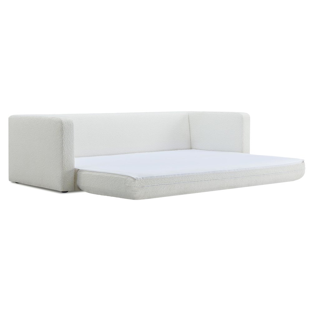 Ryan Cream Boucle Sofa Bed. Picture 8