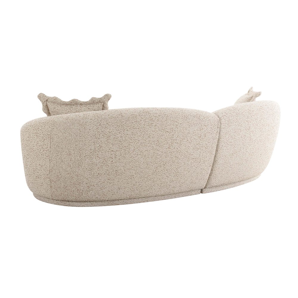 Marion Two-Tone Textured Boucle Sectional. Picture 4