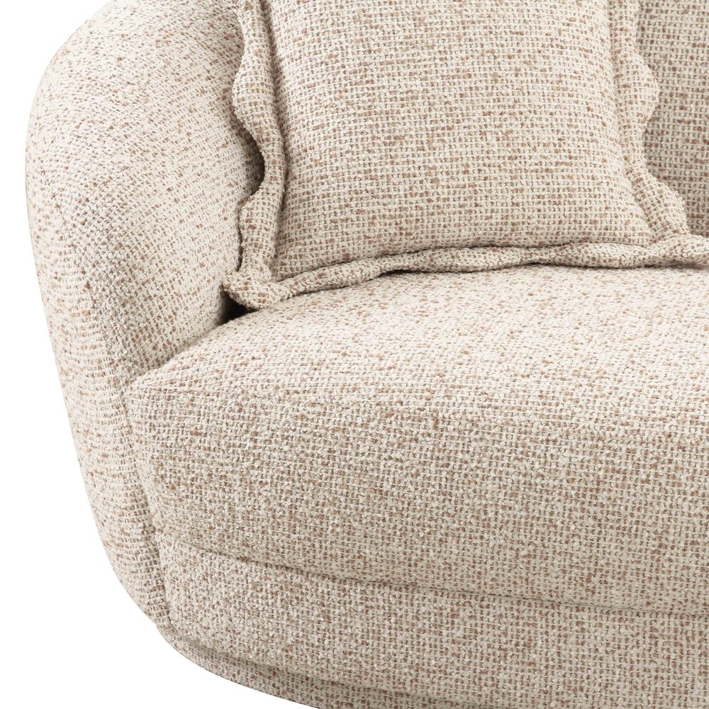 Marion Two-Tone Textured Boucle Sectional. Picture 5