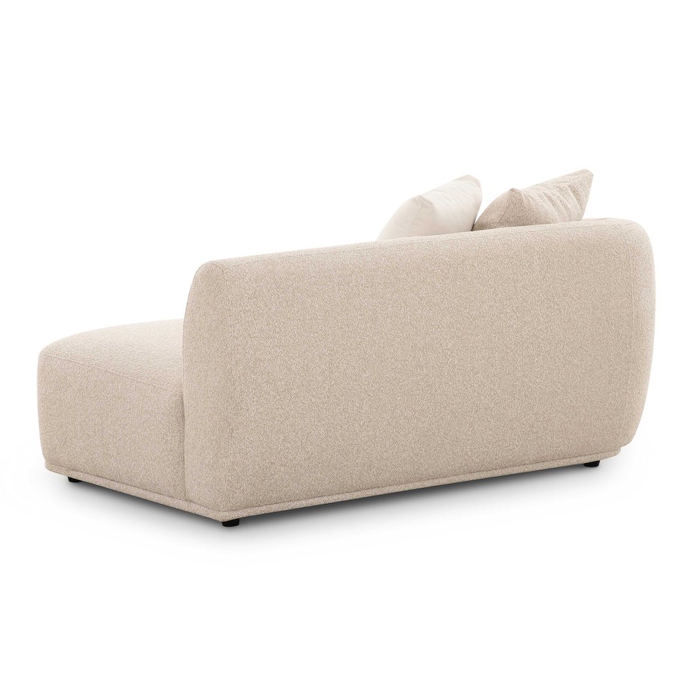 Sylvie Cream Boucle Left Arm 2-Seater Loveseat. Picture 3