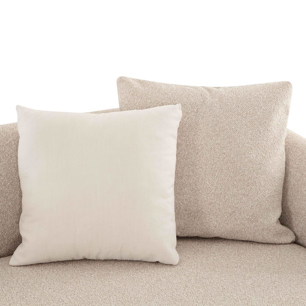 Sylvie Cream Boucle Right Arm 2-Seater Loveseat. Picture 4