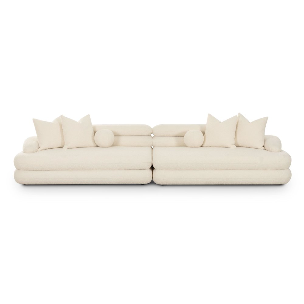 Lulu Cream Boucle Modular Sofa. Picture 1