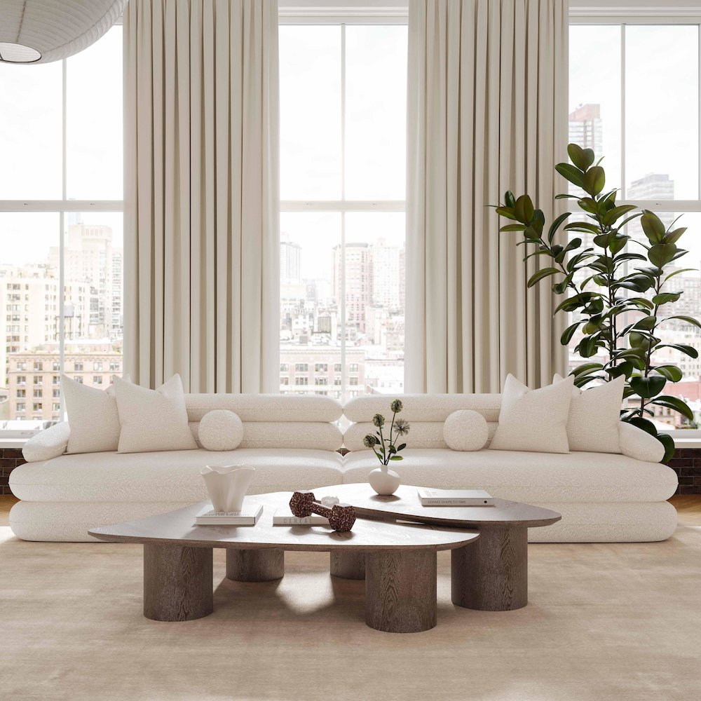 Lulu Cream Boucle Modular Sofa. Picture 2