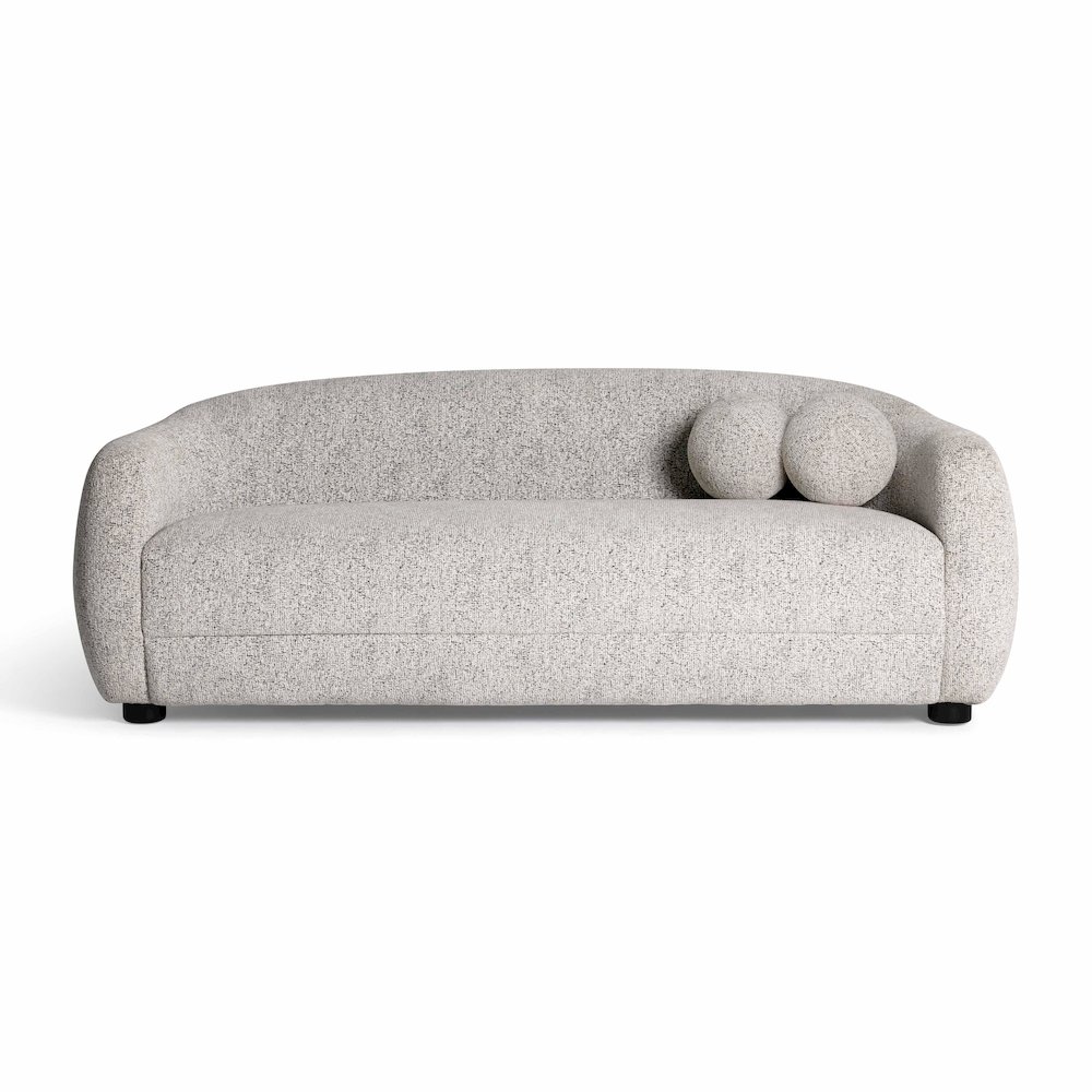 Judy Black and White Woven Fabric Sofa. Picture 2