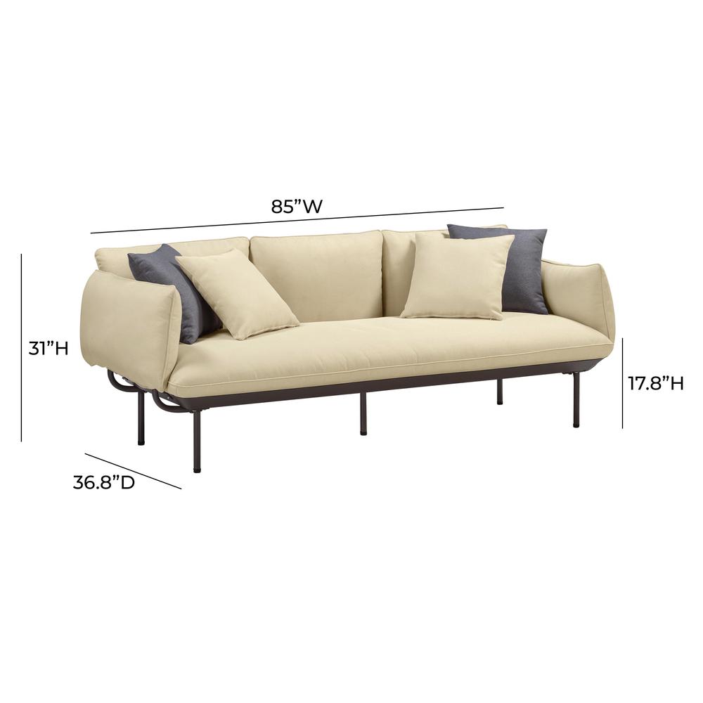 Katti Beige Outdoor Sofa. Picture 2