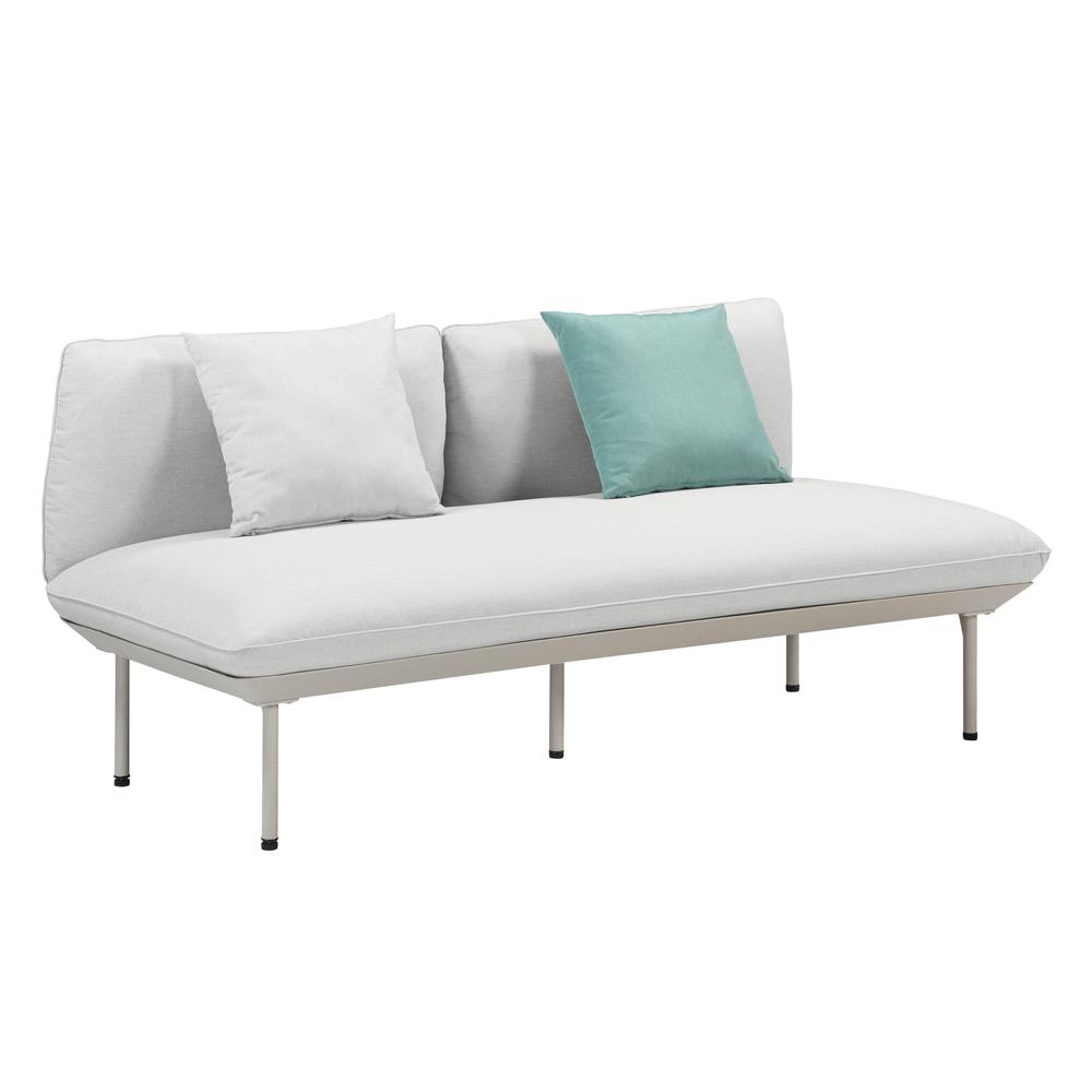 Katti Light Grey Outdoor Loveseat. Picture 1