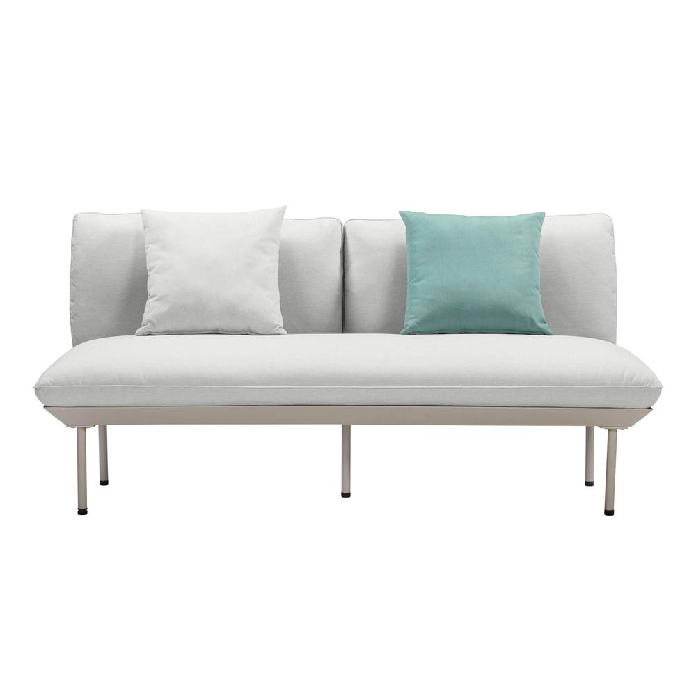 Katti Light Grey Outdoor Loveseat. Picture 2