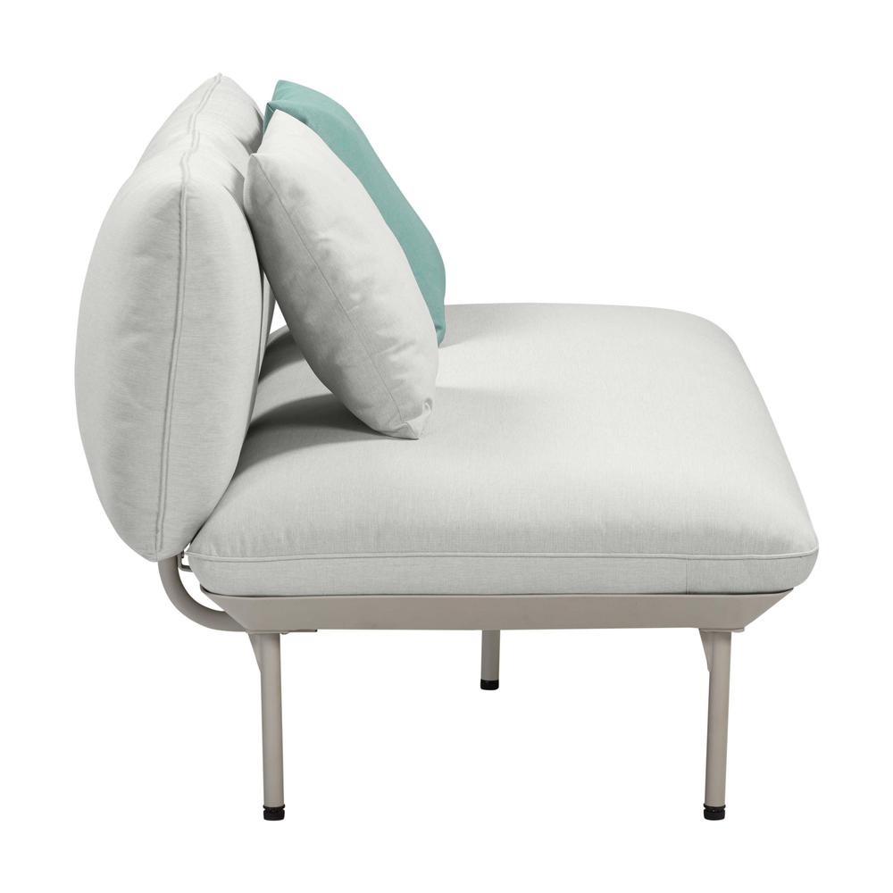 Katti Light Grey Outdoor Loveseat. Picture 3