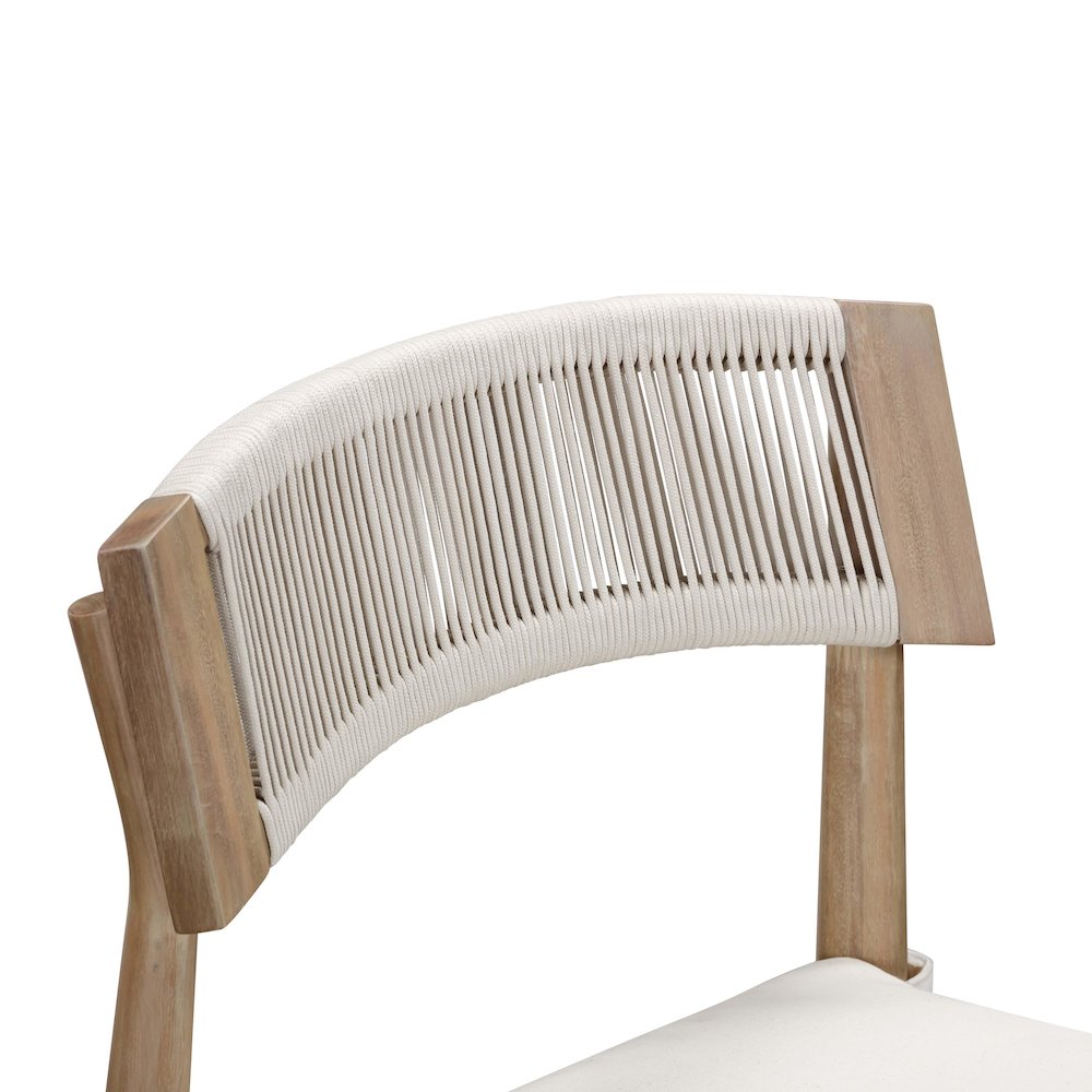 Gata Cream Outdoor Dining Chair - Set of 2. Picture 4