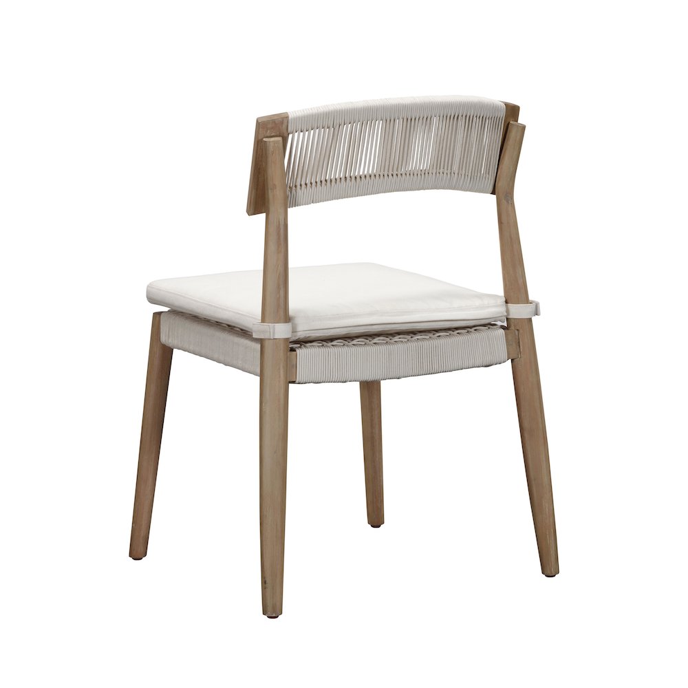 Gata Cream Outdoor Dining Chair - Set of 2. Picture 5