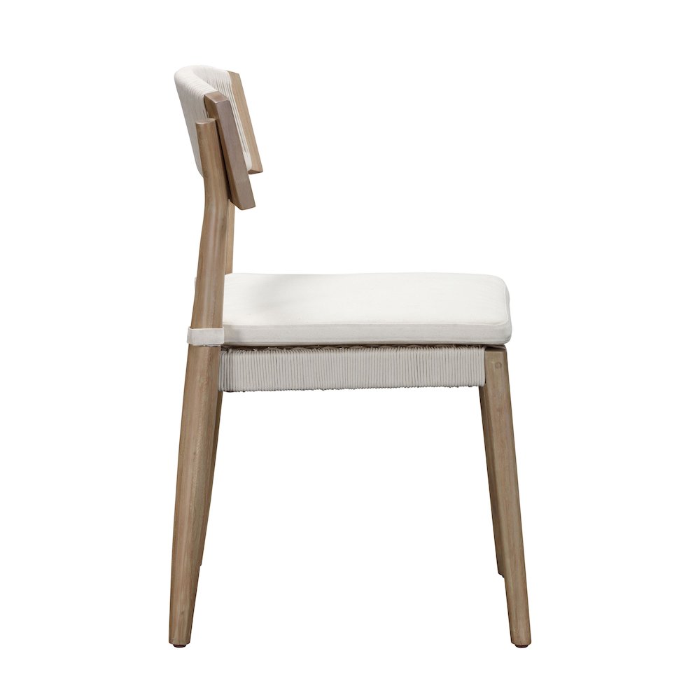 Gata Cream Outdoor Dining Chair - Set of 2. Picture 6