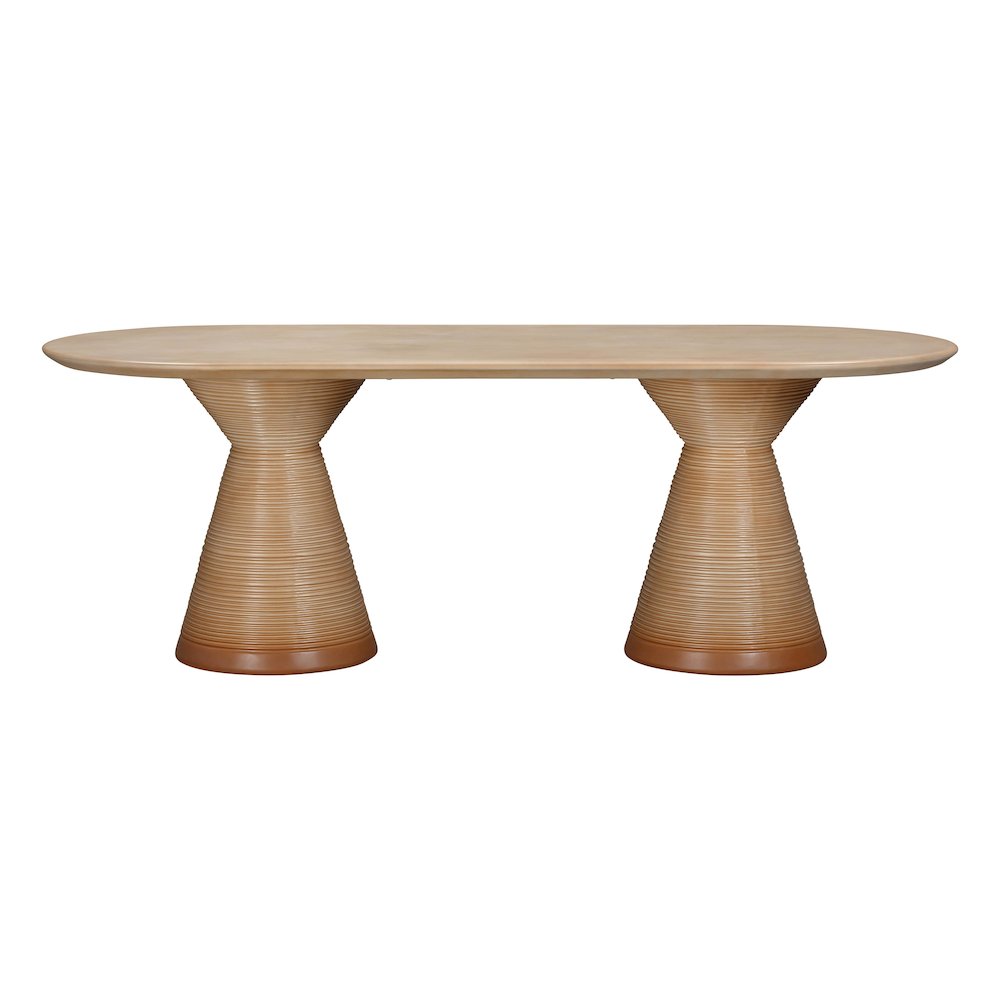 Fassa Terracotta Oval Indoor / Outdoor Dining Table. Picture 3