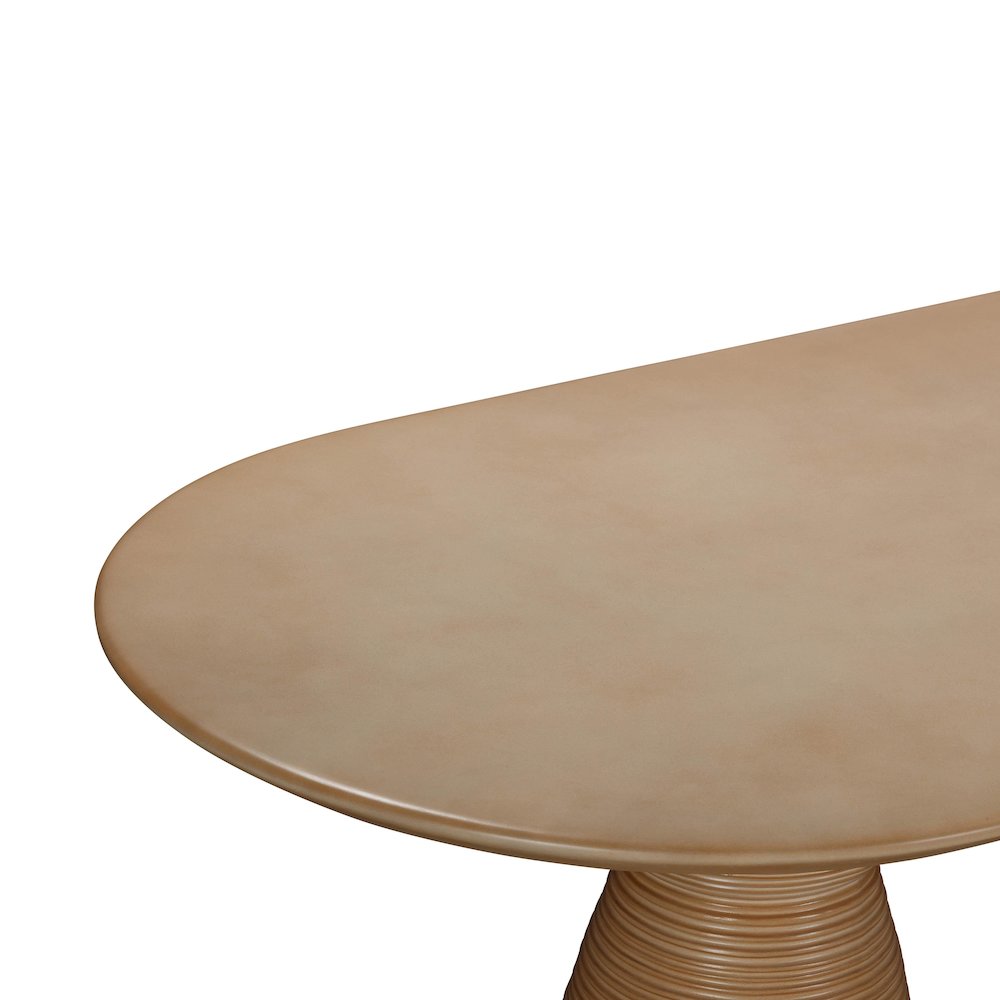 Fassa Terracotta Oval Indoor / Outdoor Dining Table. Picture 5