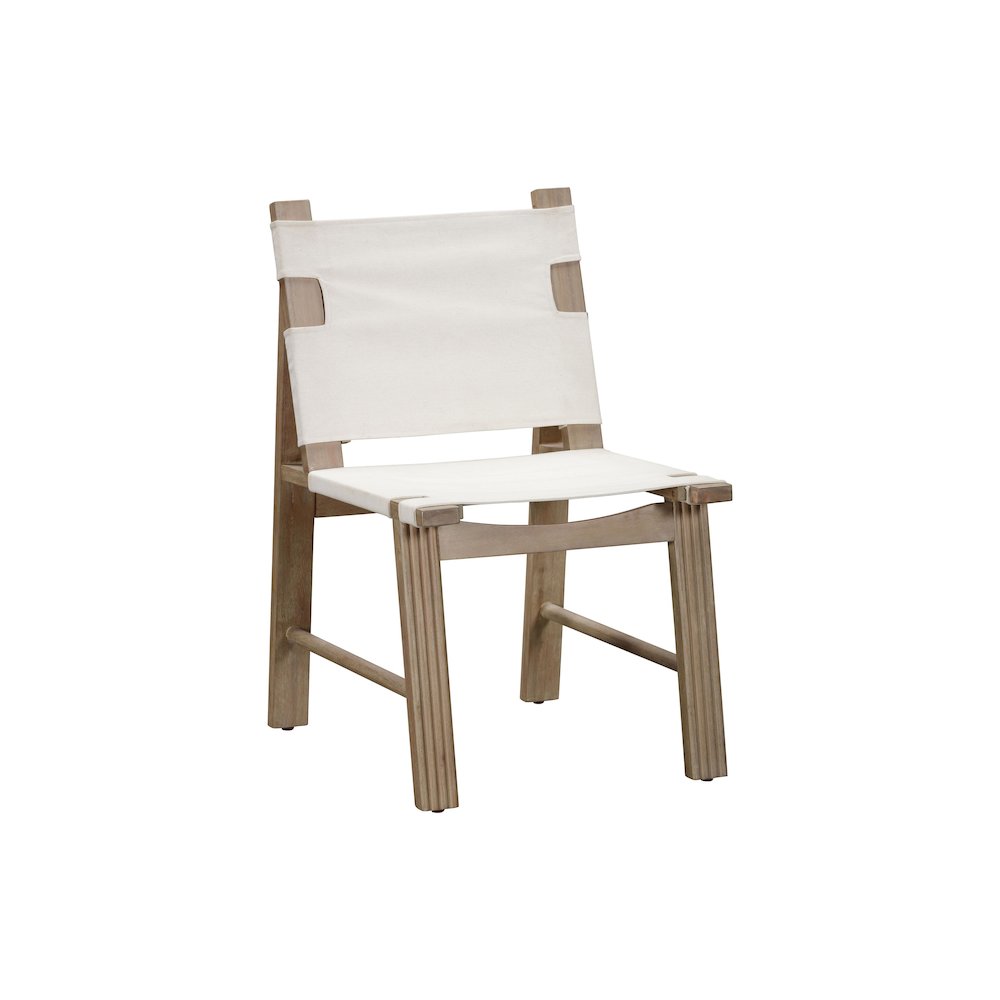 Cassie Cream Outdoor Dining Chair - Set of 2. Picture 3