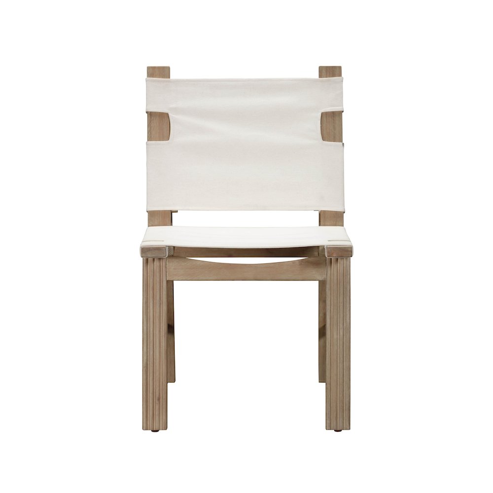 Cassie Cream Outdoor Dining Chair - Set of 2. Picture 4