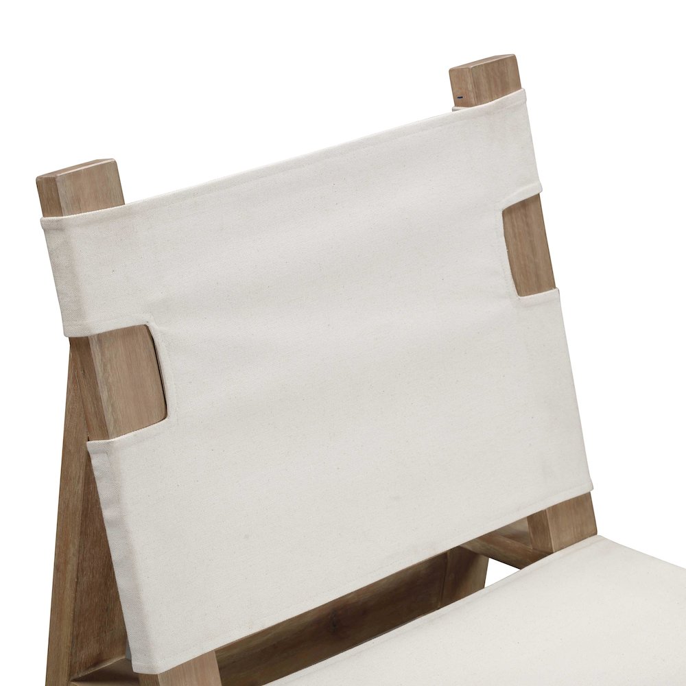 Cassie Cream Outdoor Dining Chair - Set of 2. Picture 6