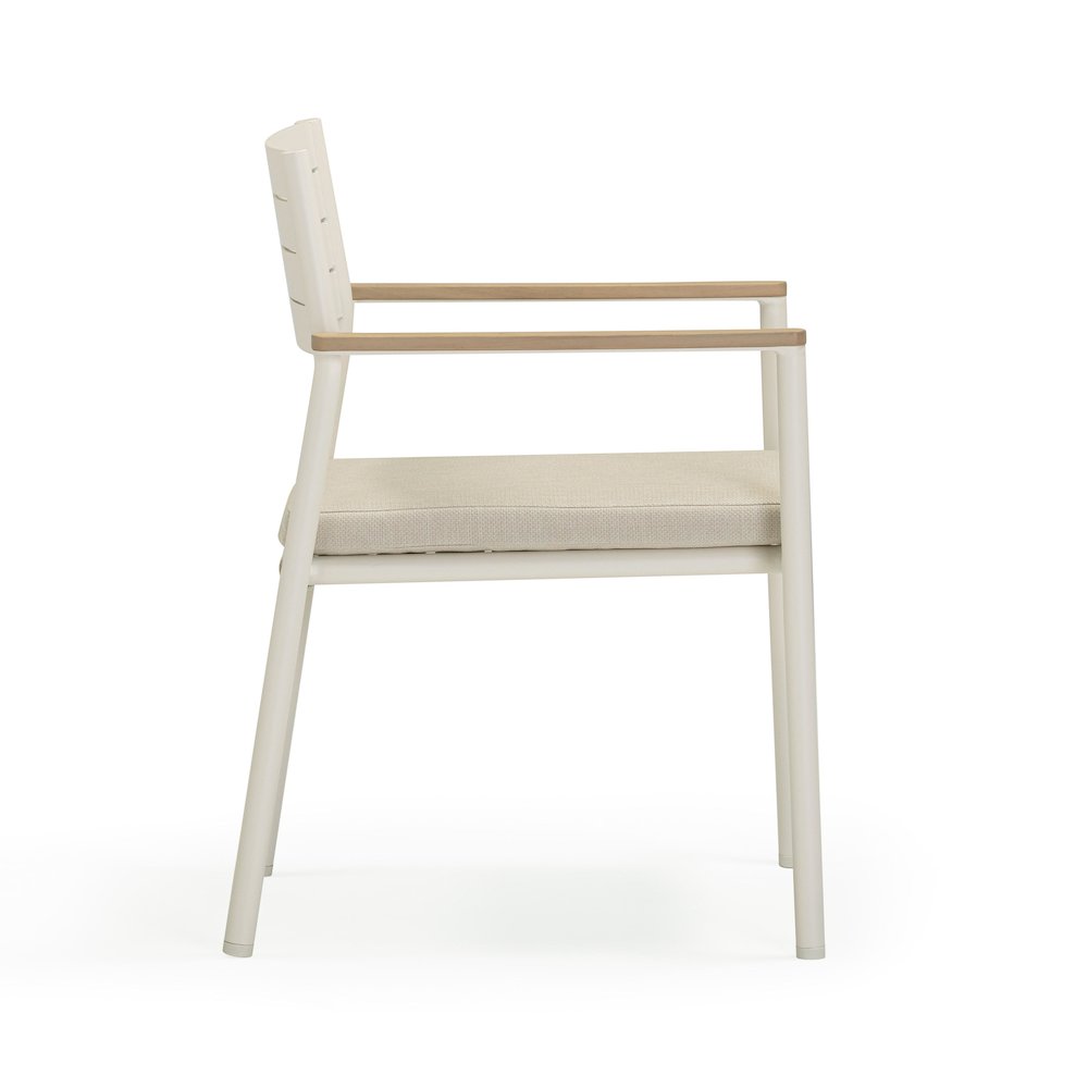 Sardinia Cream Outdoor Dining Chair - Set of 2. Picture 4