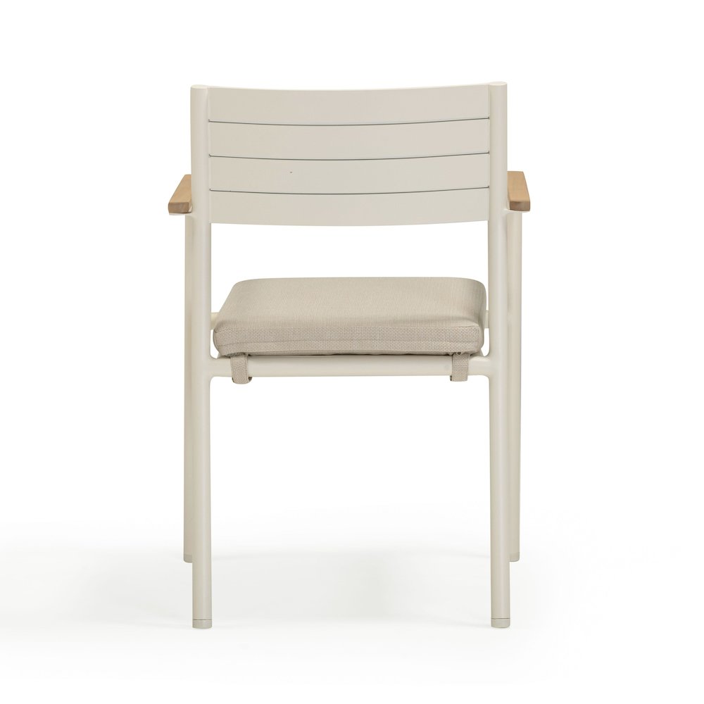 Sardinia Cream Outdoor Dining Chair - Set of 2. Picture 5