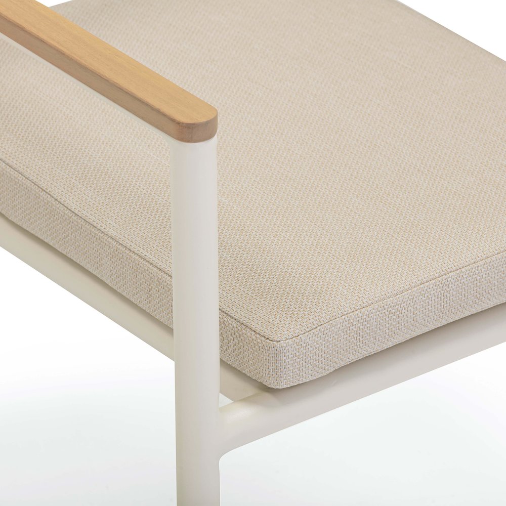 Sardinia Cream Outdoor Dining Chair - Set of 2. Picture 6