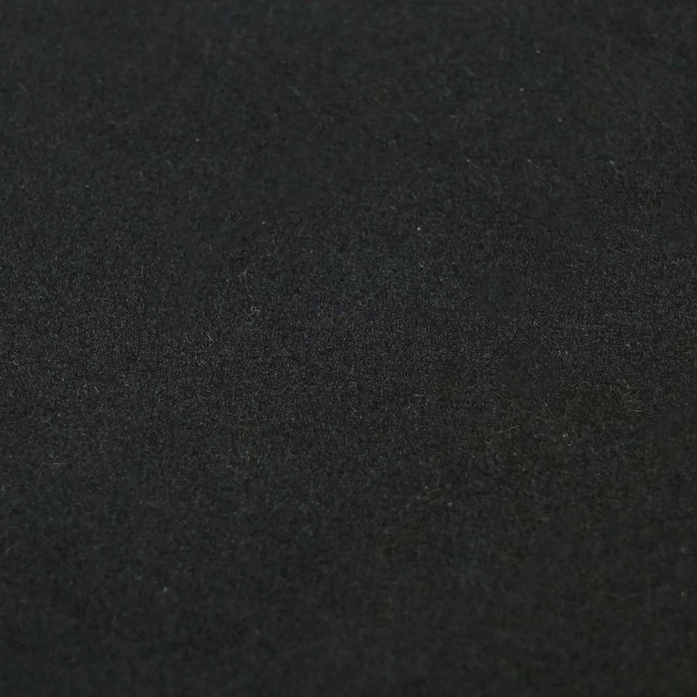Kaylee Jumbo Black Velvet Ottoman. Picture 7