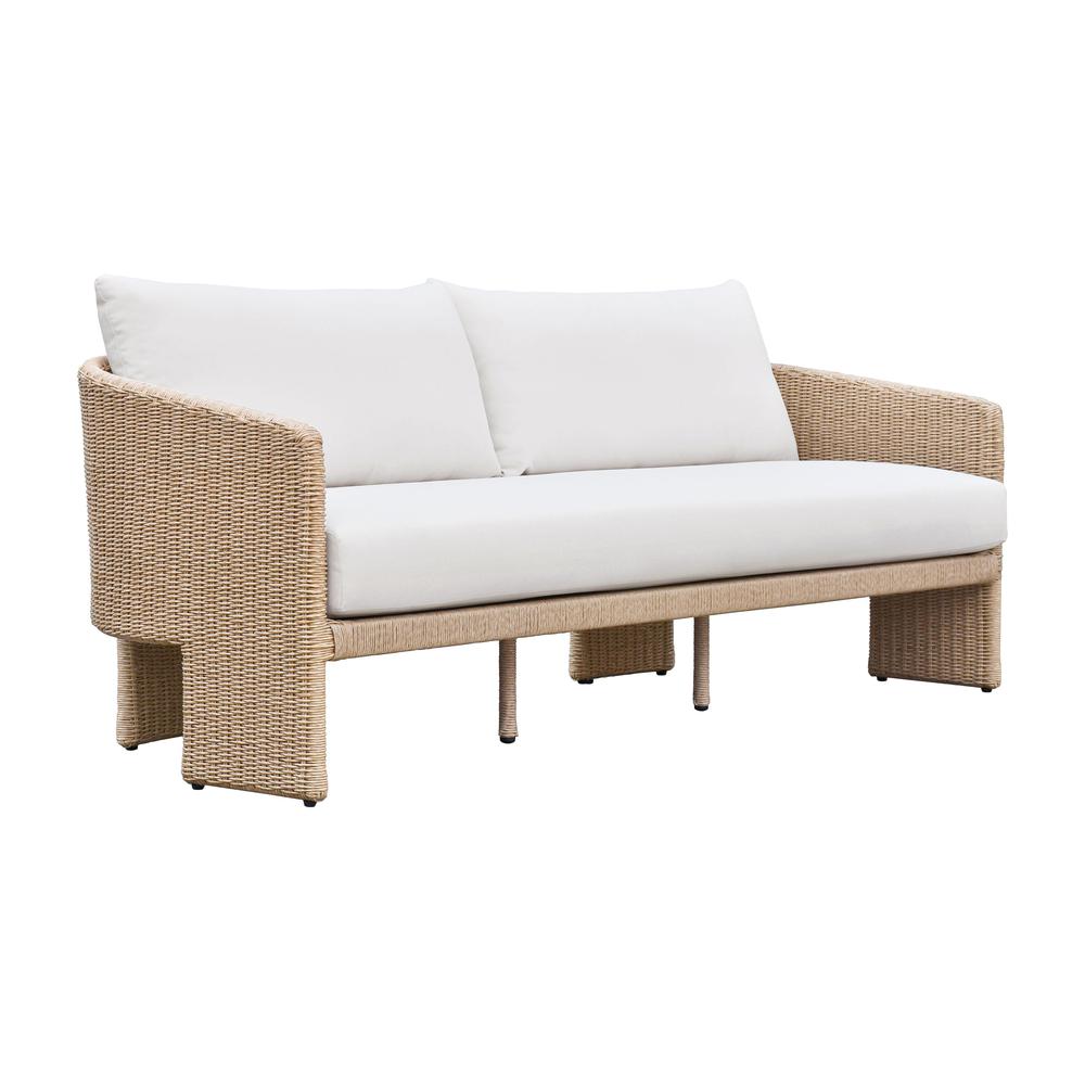 Alexa Cream Outdoor Sofa. Picture 1