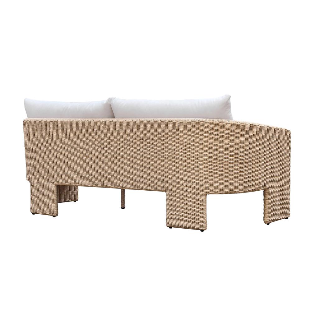 Alexa Cream Outdoor Sofa. Picture 3