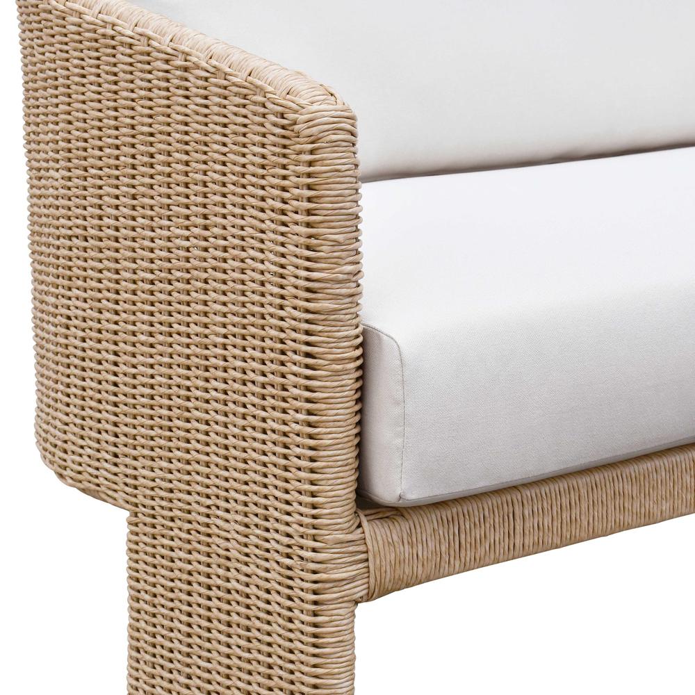 Alexa Cream Outdoor Sofa. Picture 5