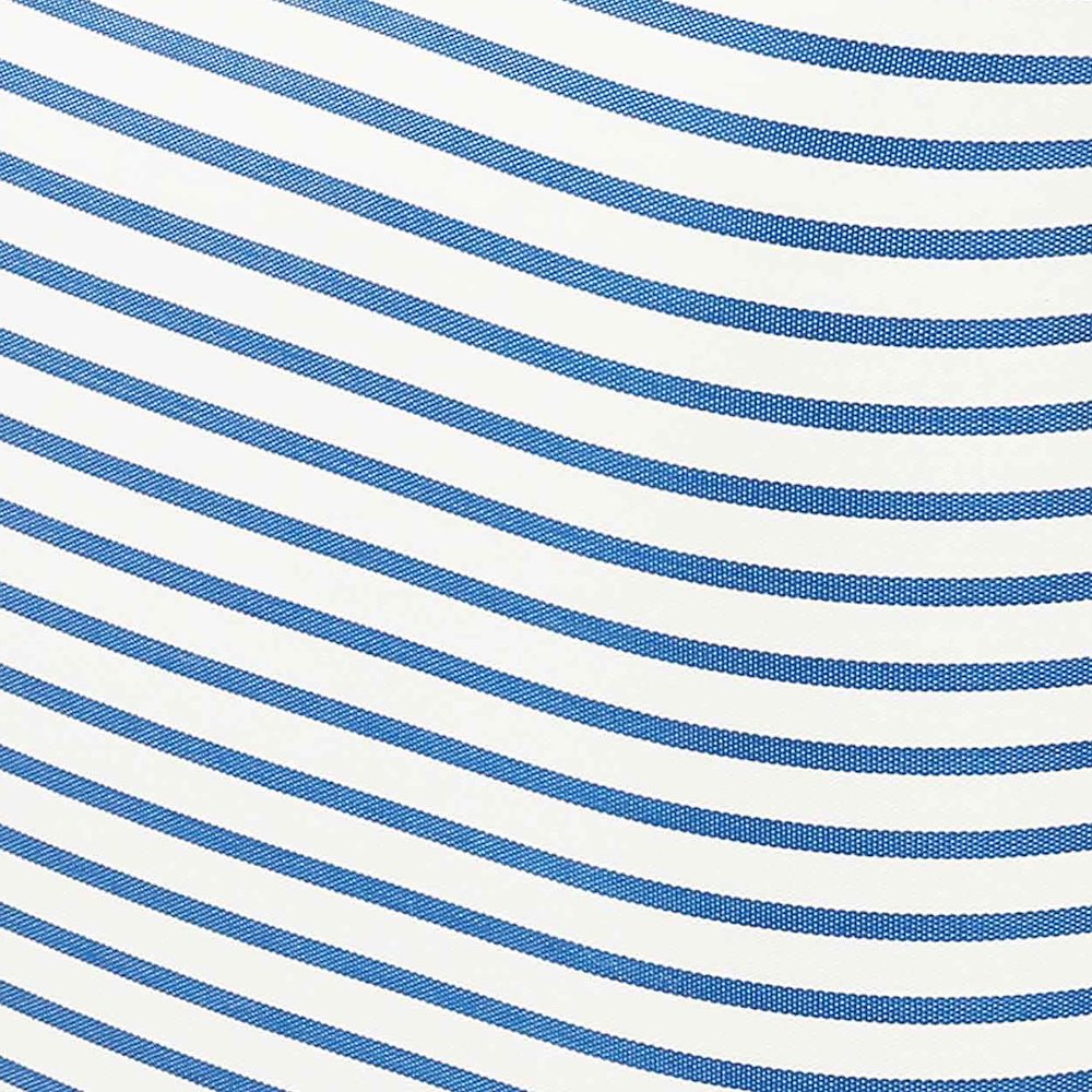 Saint Tropez Pearl and Blue Striped Stuffed Outdoor Armchair. Picture 7