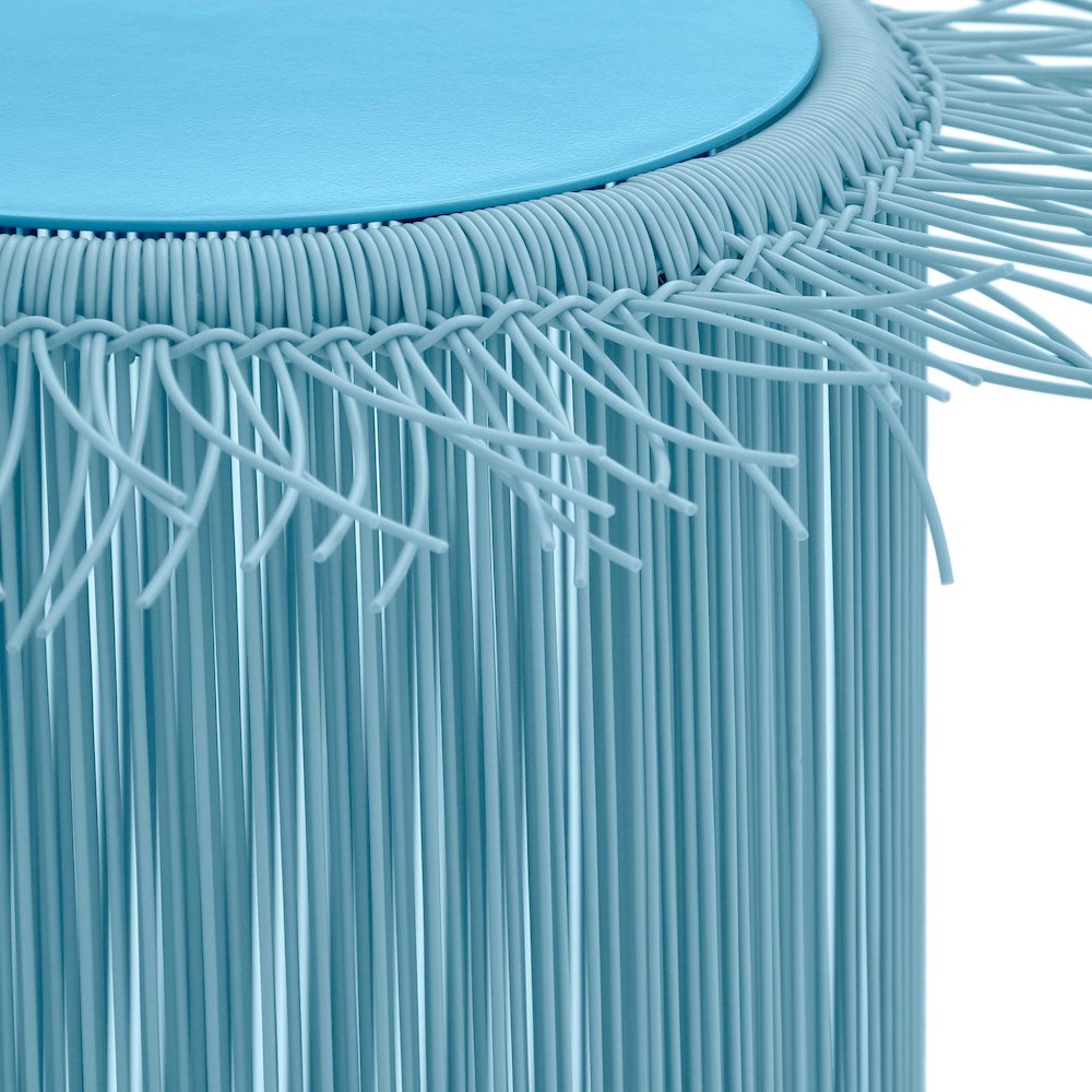 Rafa Blue Outdoor Side Table. Picture 4