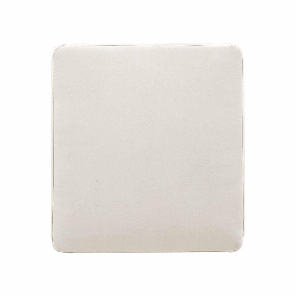 Dunes Cream Outdoor Ottoman. Picture 4