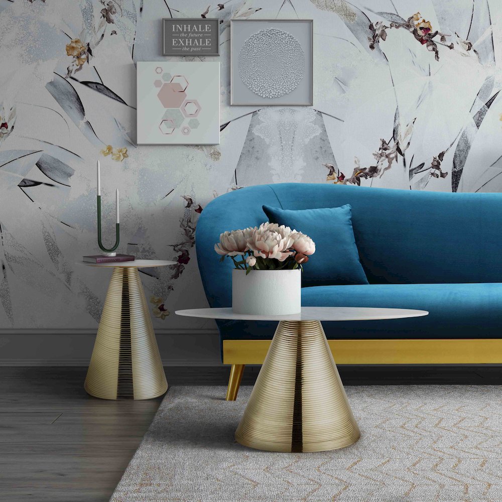 Tempo Marble Side Table. Picture 2